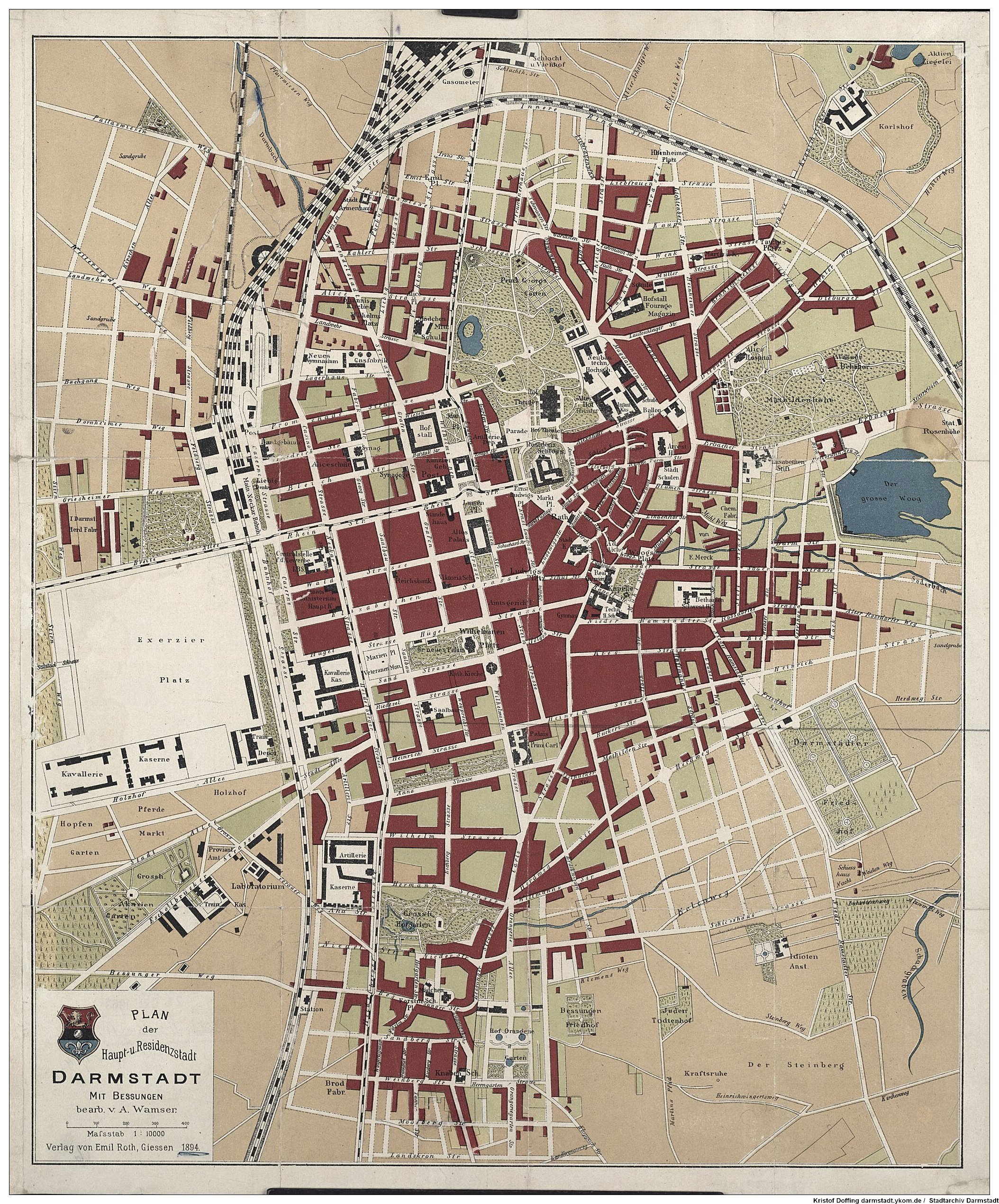 Johannesviertel Darmstadt Und Hessen Karten Darmstadt Stadtarchiv